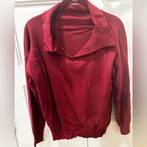 Collared Maroon sweater